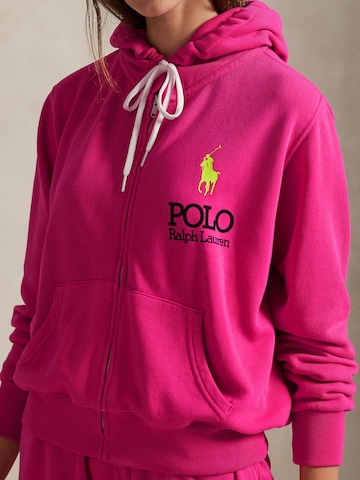 Polo Ralph Lauren Кофта на молнии 'ISLAND' в Ярко-розовый