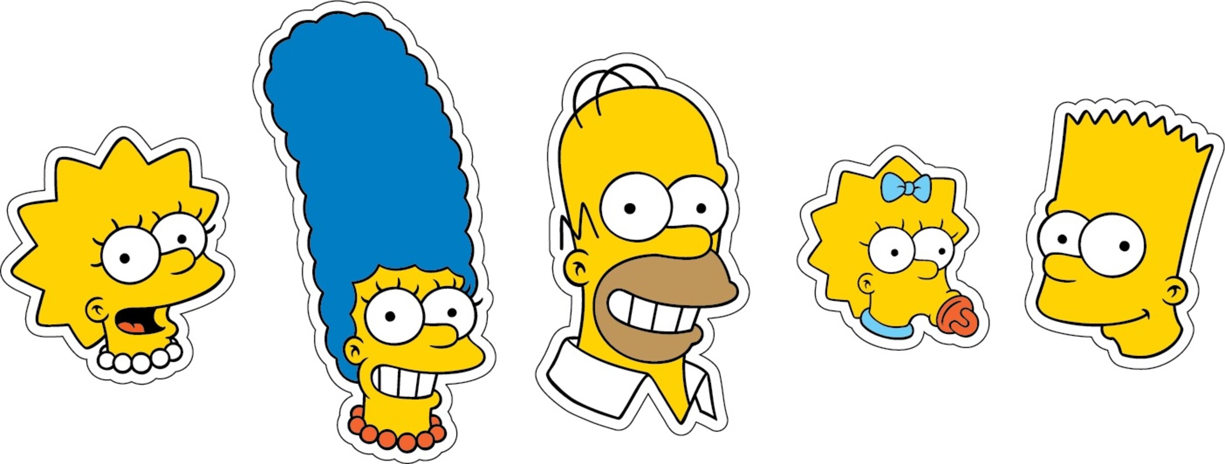 Crocs Shoe Accessories 'The Simpsons' in Yellow: front