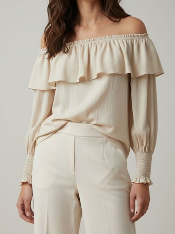WEARABLE STORIES Blouse 'Noemie' in Beige: front