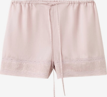 MANGO Pyjamahose in Pink: Vorderseite