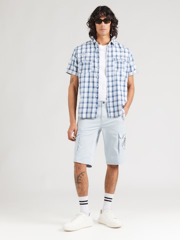 CAMP DAVID Regular Cargo Pants in Blue