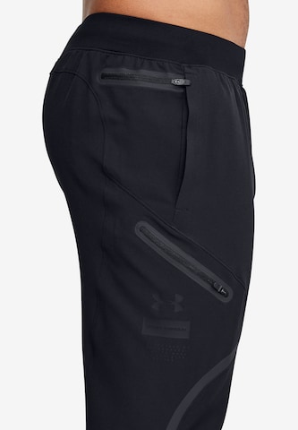 UNDER ARMOUR Regular Sportbroek 'Unstoppable' in Zwart