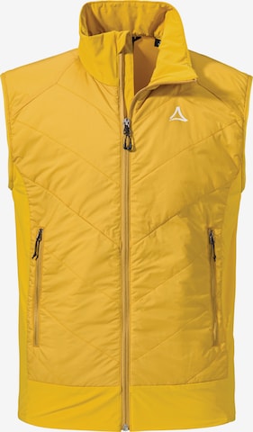 Schöffel Bodywarmer 'Hiking Hybrid Vt' in Geel: voorkant