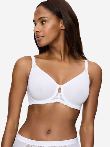 TRIUMPH T-shirt BH 'Wild Azalea' in Wit: voorkant