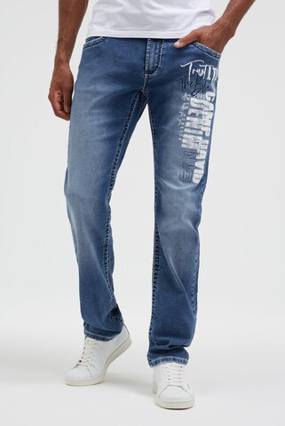 CAMP DAVID Regular Jeans in Blue: front