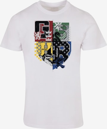 T-Shirt 'Harry Potter - Varsity Hogwarts' ABSOLUTE CULT en blanc : devant