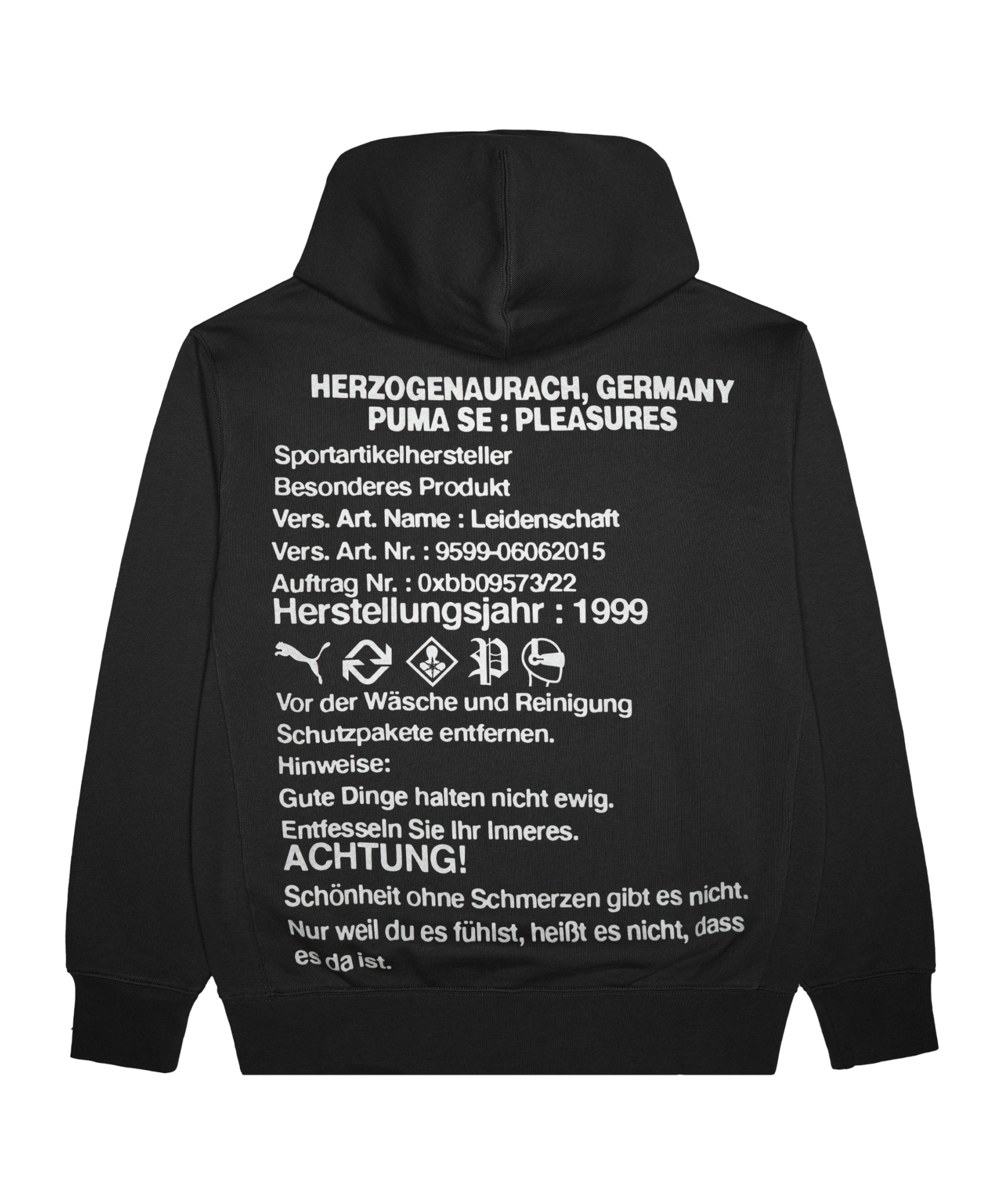 PUMA Sportsweatshirt 'Puma x Pleasures' in Schwarz