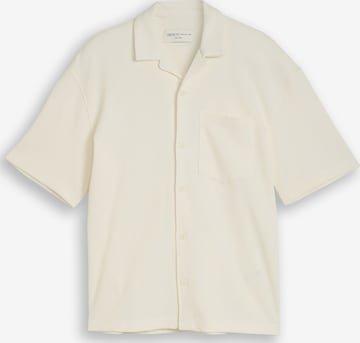 TOM TAILOR DENIM Comfort fit Overhemd in Wit: voorkant