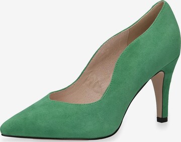 CAPRICE Pumps in Groen: voorkant