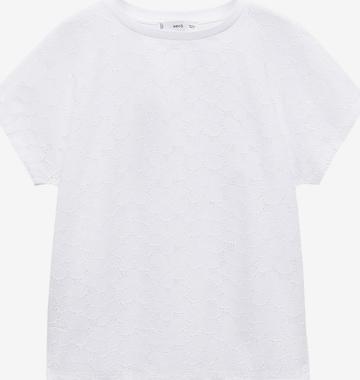 T-shirt 'LOTUS' MANGO en blanc : devant
