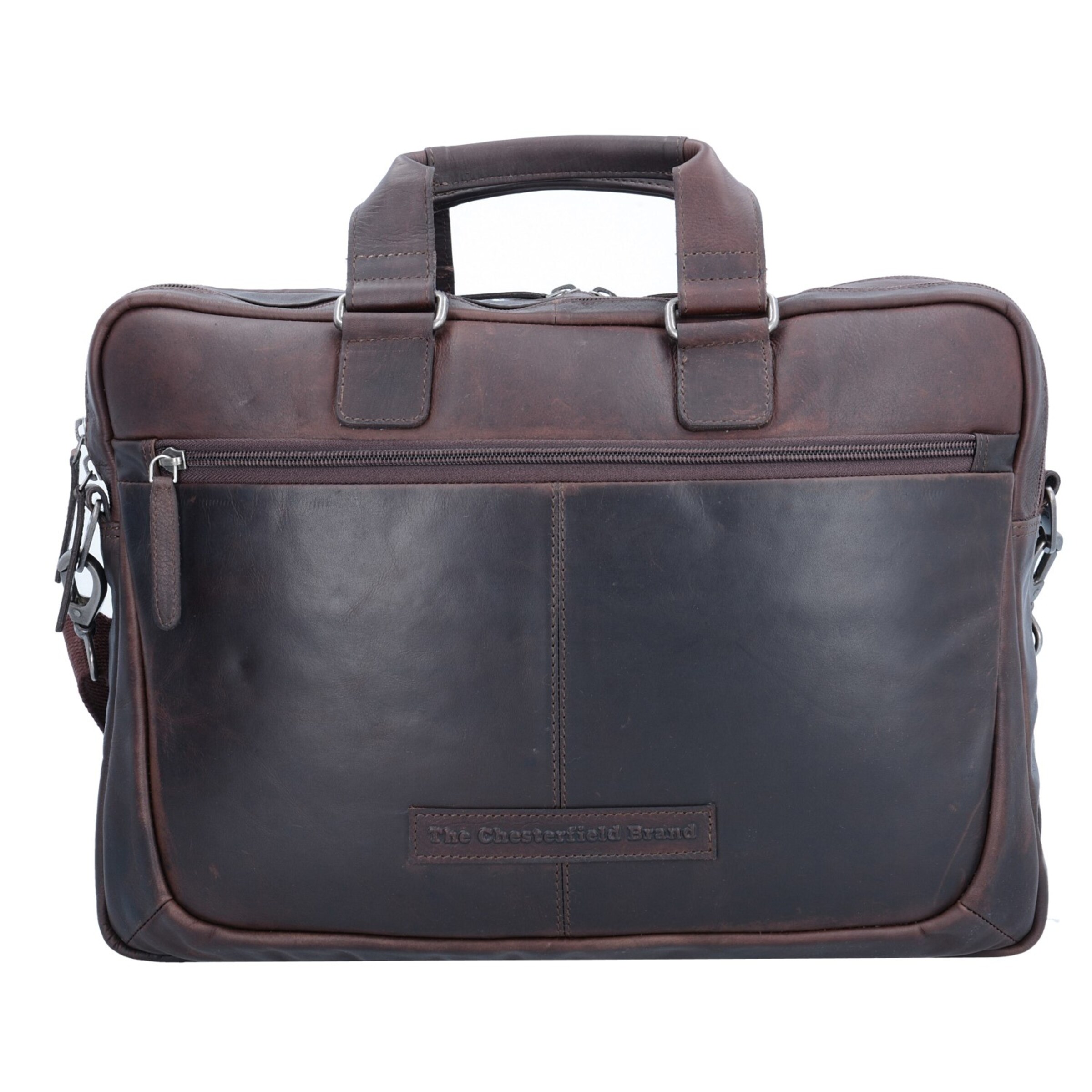 The Chesterfield Brand Aktentasche 'Seth' in Braun: Vorderseite