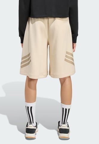 ADIDAS SPORTSWEAR Loose fit Sports trousers 'Future Icons' in Beige