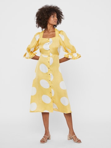 VERO MODA Shirt dress 'Filuca' in Yellow