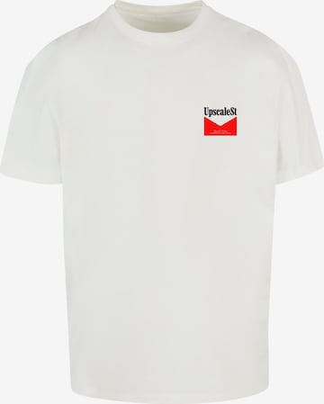 T-Shirt 'Live Bold' Mister Tee en blanc : devant