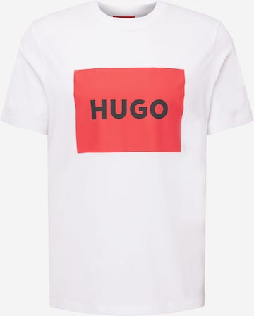 Maglietta 'Dulive222' di HUGO Red in bianco: frontale