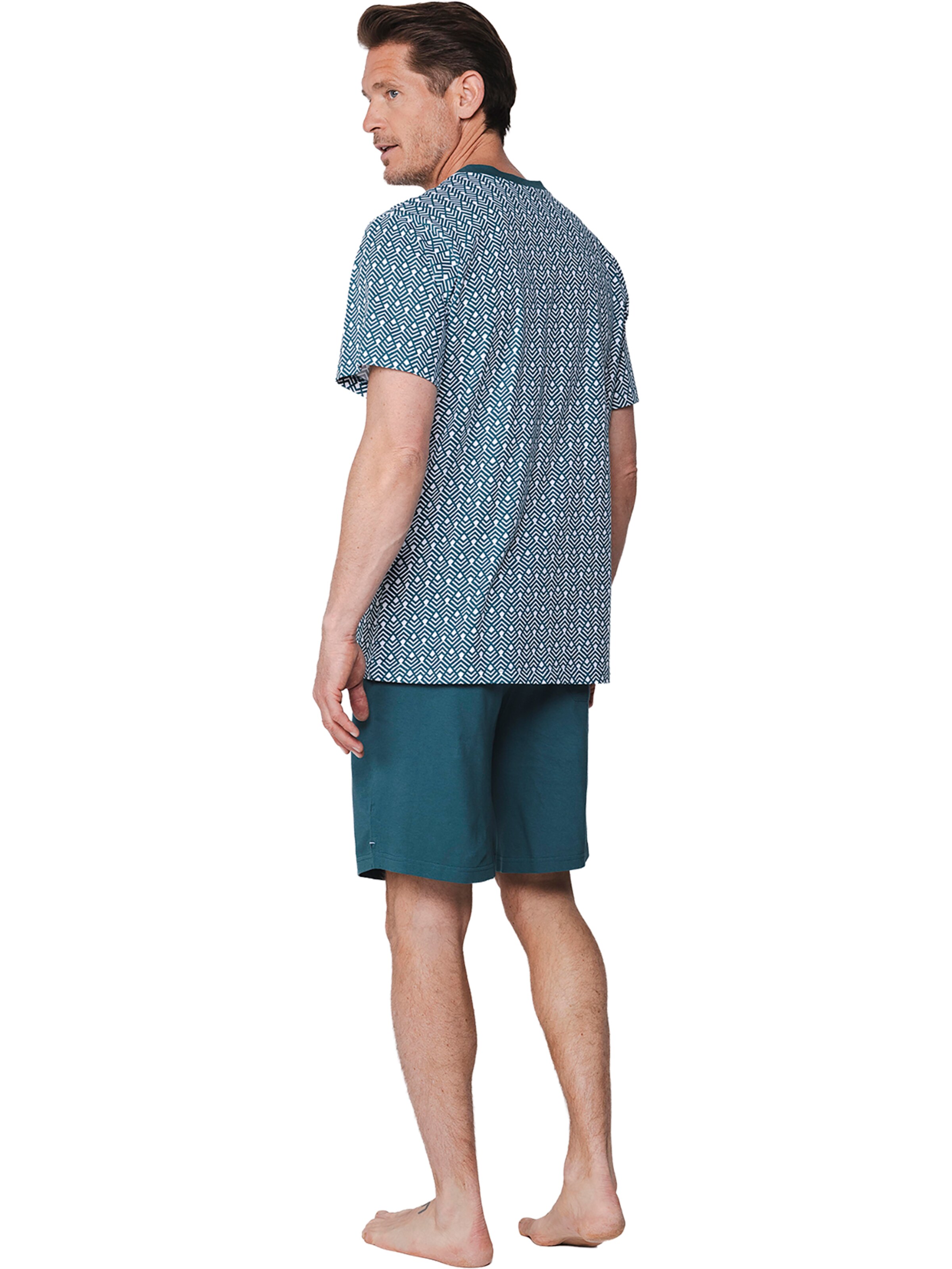 Pyjama court 'Shortama with buttons' Pastunette en vert
