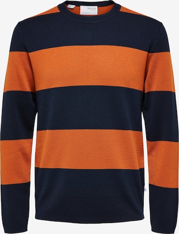 SELECTED HOMME Sweater 'Martin' in Blue: front