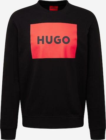 HUGO Red Sweatshirt 'Duragol' in Black: front