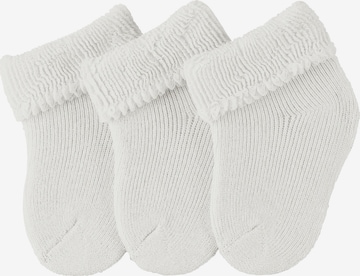 Chaussettes STERNTALER en blanc : devant