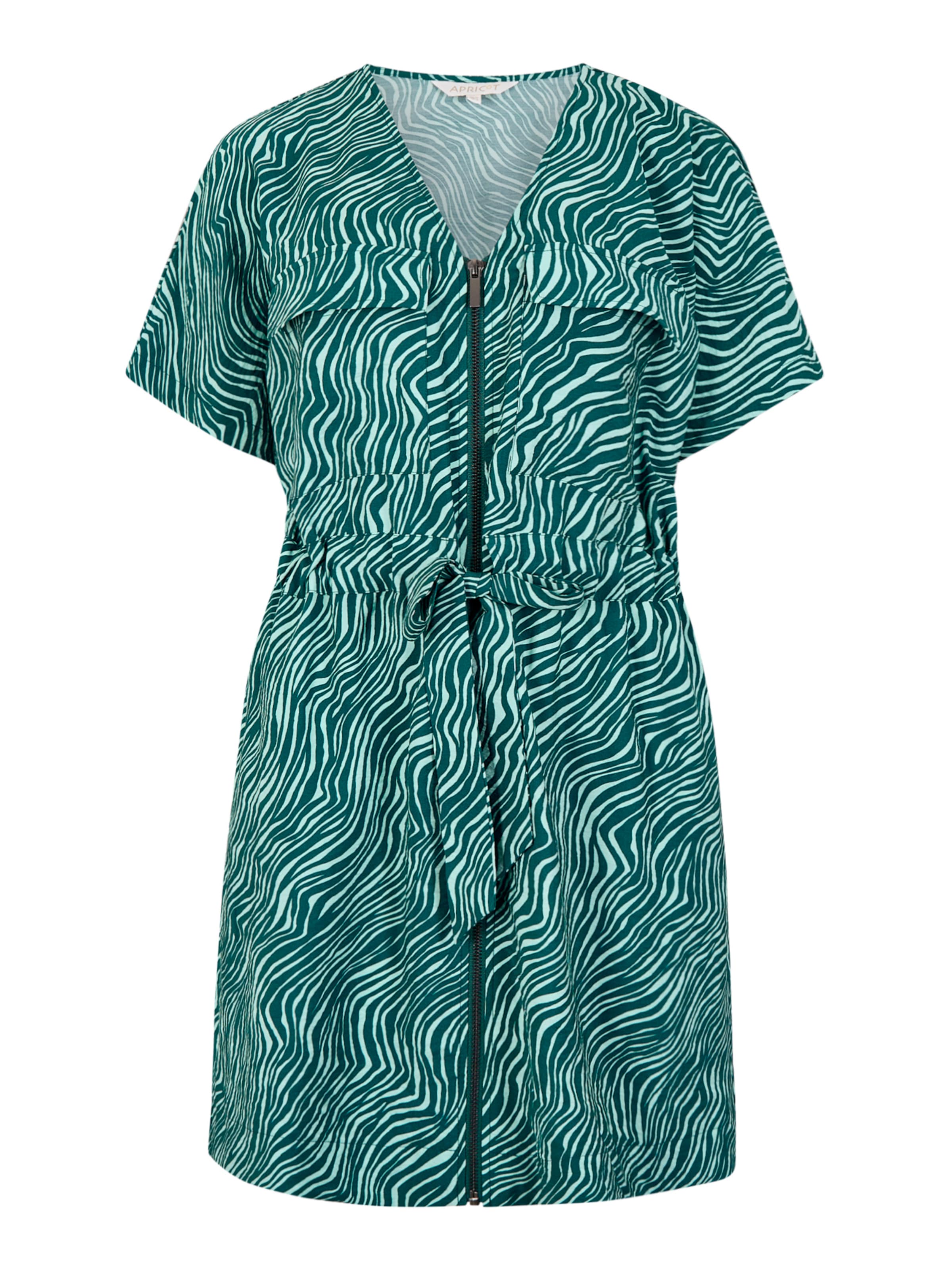 Apricot Kleid in Blau: Vorderseite