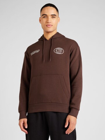 JACK & JONES Sweatshirt 'BRADLEY' in Bruin: voorkant