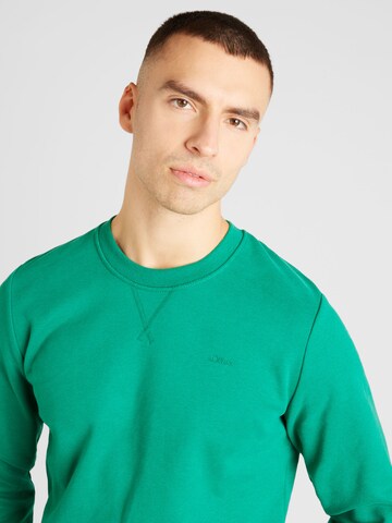 s.Oliver Sweatshirt in Groen