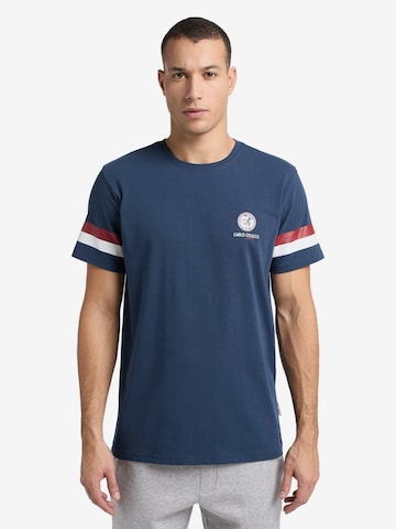 T-Shirt 'De Meco' Carlo Colucci en bleu : devant