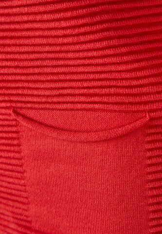 Rabe Strickjacke in Rot