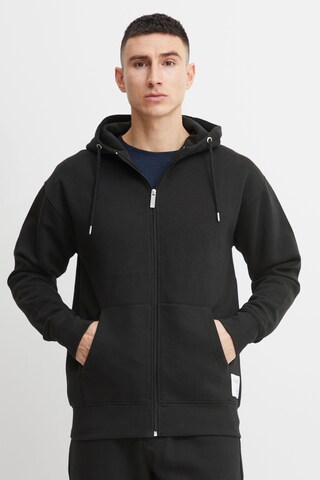 11 Project Zip-Up Hoodie in Black: front