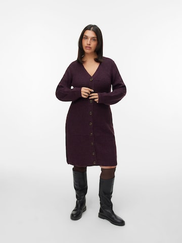 Vero Moda Curve Gebreide jurk 'VMCLEFILE' in Rood