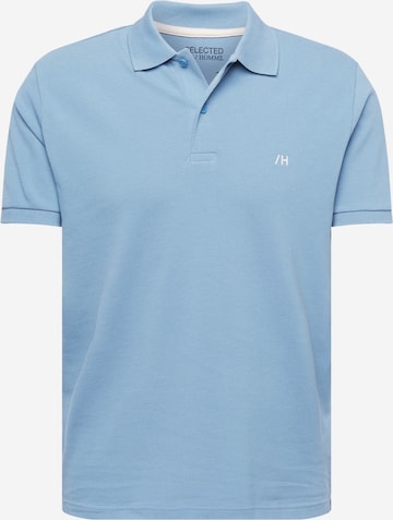 T-Shirt 'Dante' SELECTED HOMME en bleu : devant