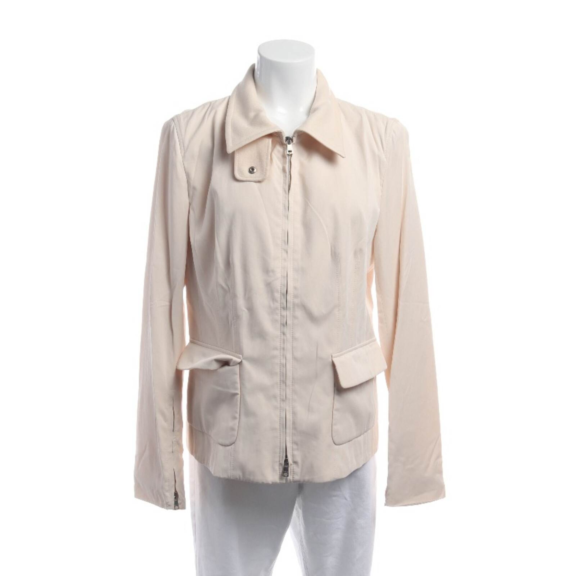 Marc Cain Jacket & Coat in XXL in White: front