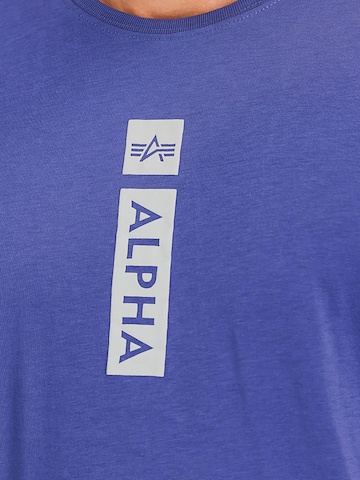 ALPHA INDUSTRIES Shirt 'Alpha PP' in Lila