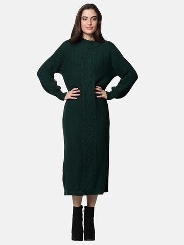 Robes en maille Elara en vert