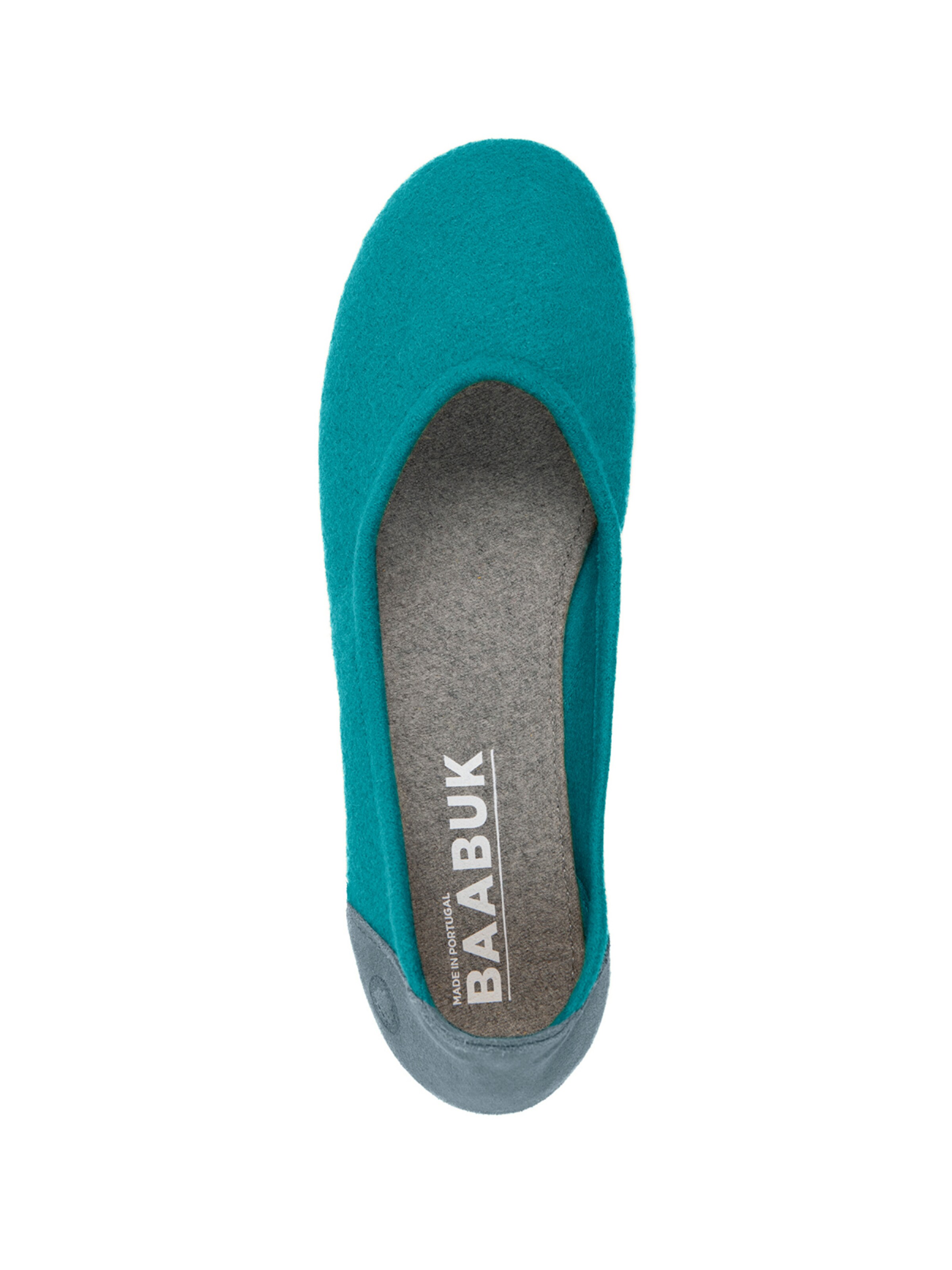 Baabuk Ballerinasko 'Wool Blacky' i blå