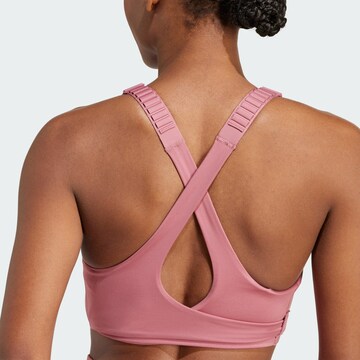 ADIDAS PERFORMANCE Bustier Sport-BH 'FastImpact Luxe' in Pink