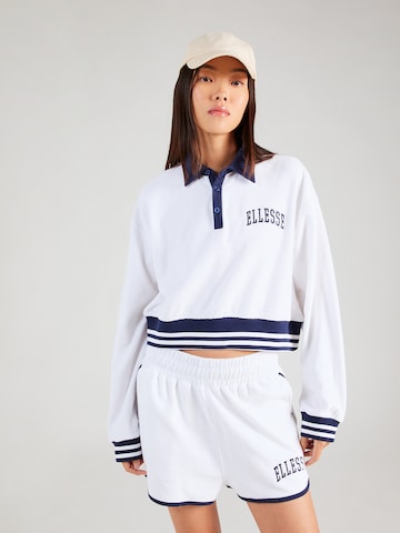 Sweat-shirt 'Crocetta' ELLESSE en blanc : devant