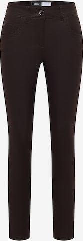 CECIL Slimfit Hose in Braun: Vorderseite