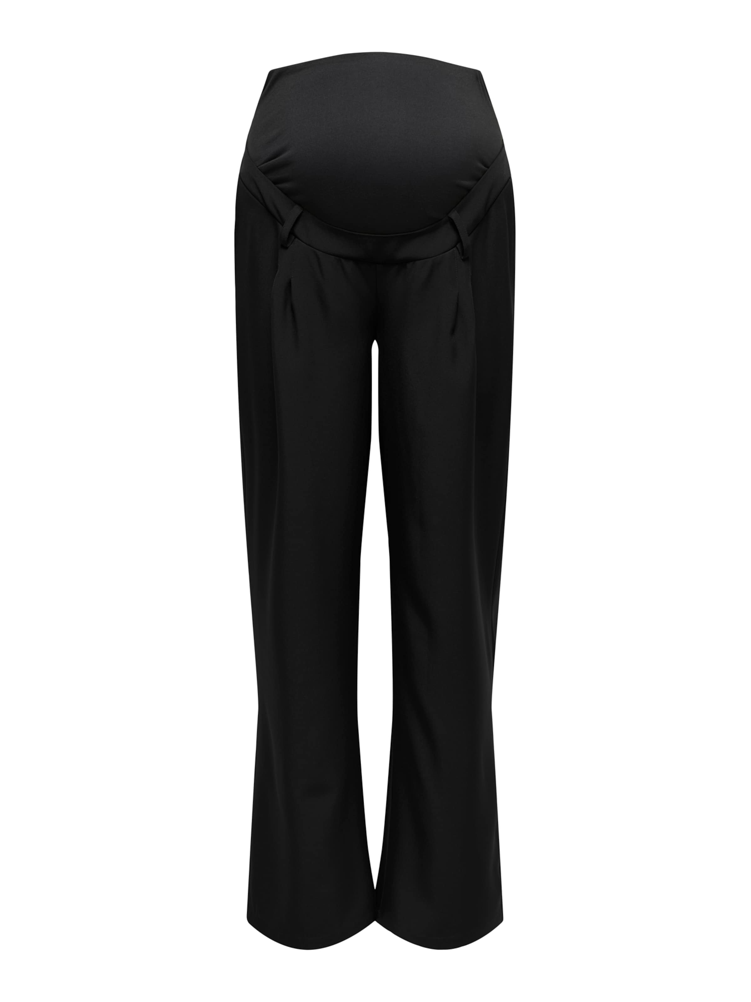 Only Maternity Широки крачоли Панталон с набор 'OLMPLEAT' в черно
