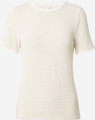 ONLY T-shirt 'TINE' i beige: framsida