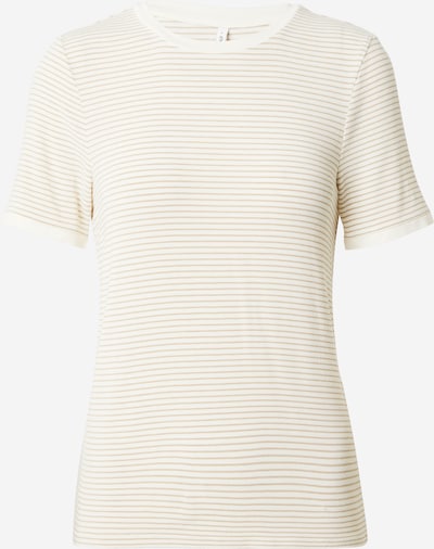 ONLY Μπλουζάκι 'TINE' σε μπεζ / λευκό, Άποψη προϊόντος