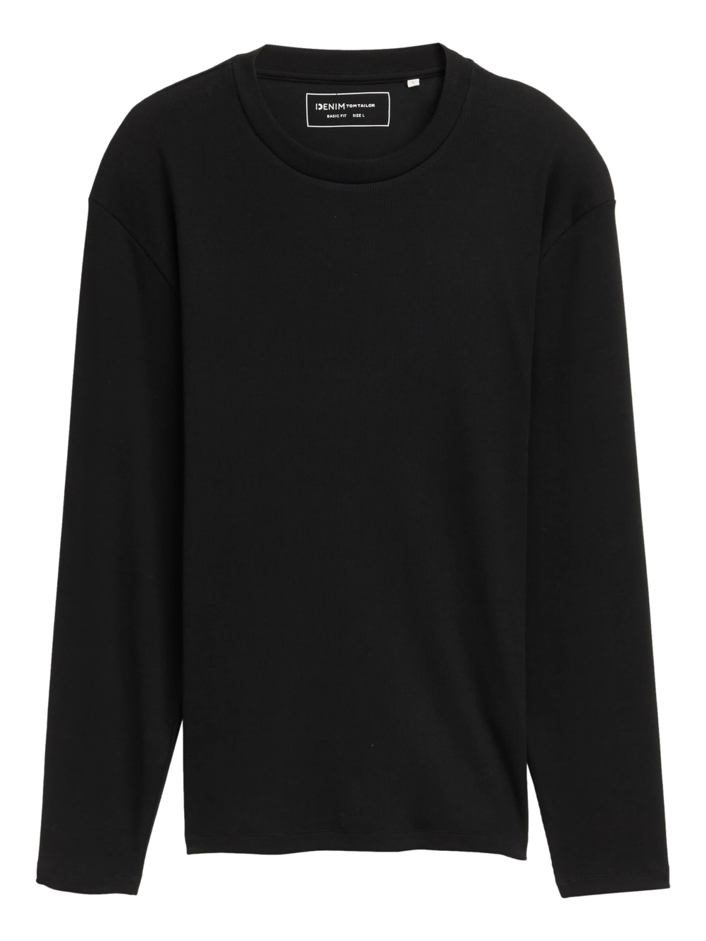 TOM TAILOR DENIM Shirt in de kleur Zwart, Productweergave