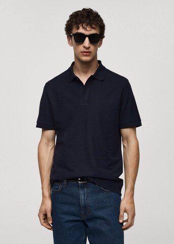 MANGO MAN T-shirt 'Rea' i blå: framsida