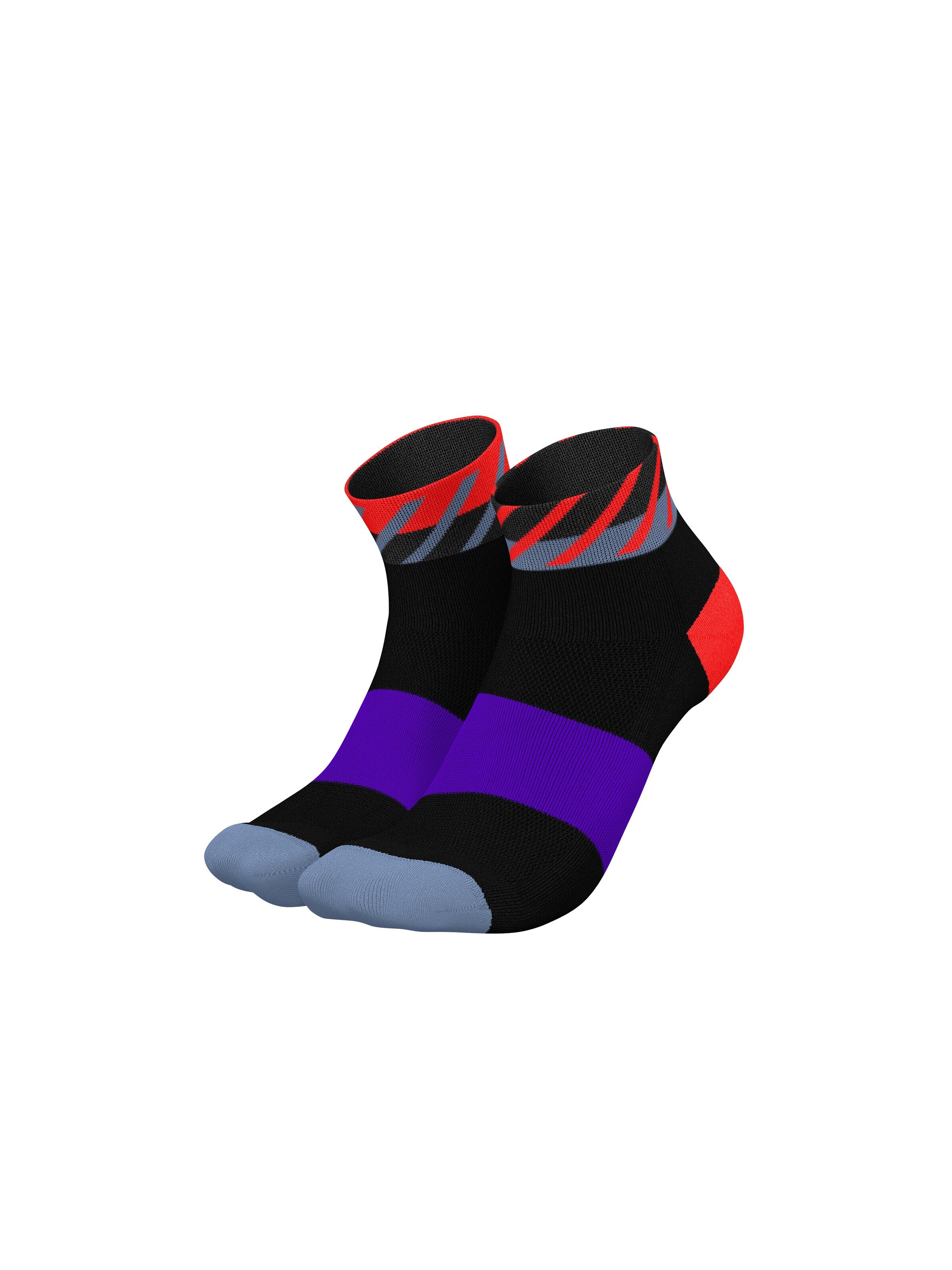 INCYLENCE Athletic Socks 'DISRUPTS SHORT' in Red: front