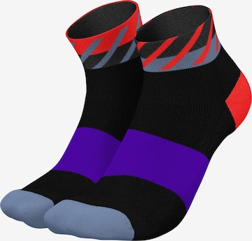 INCYLENCE Athletic Socks 'DISRUPTS SHORT' in Red: front