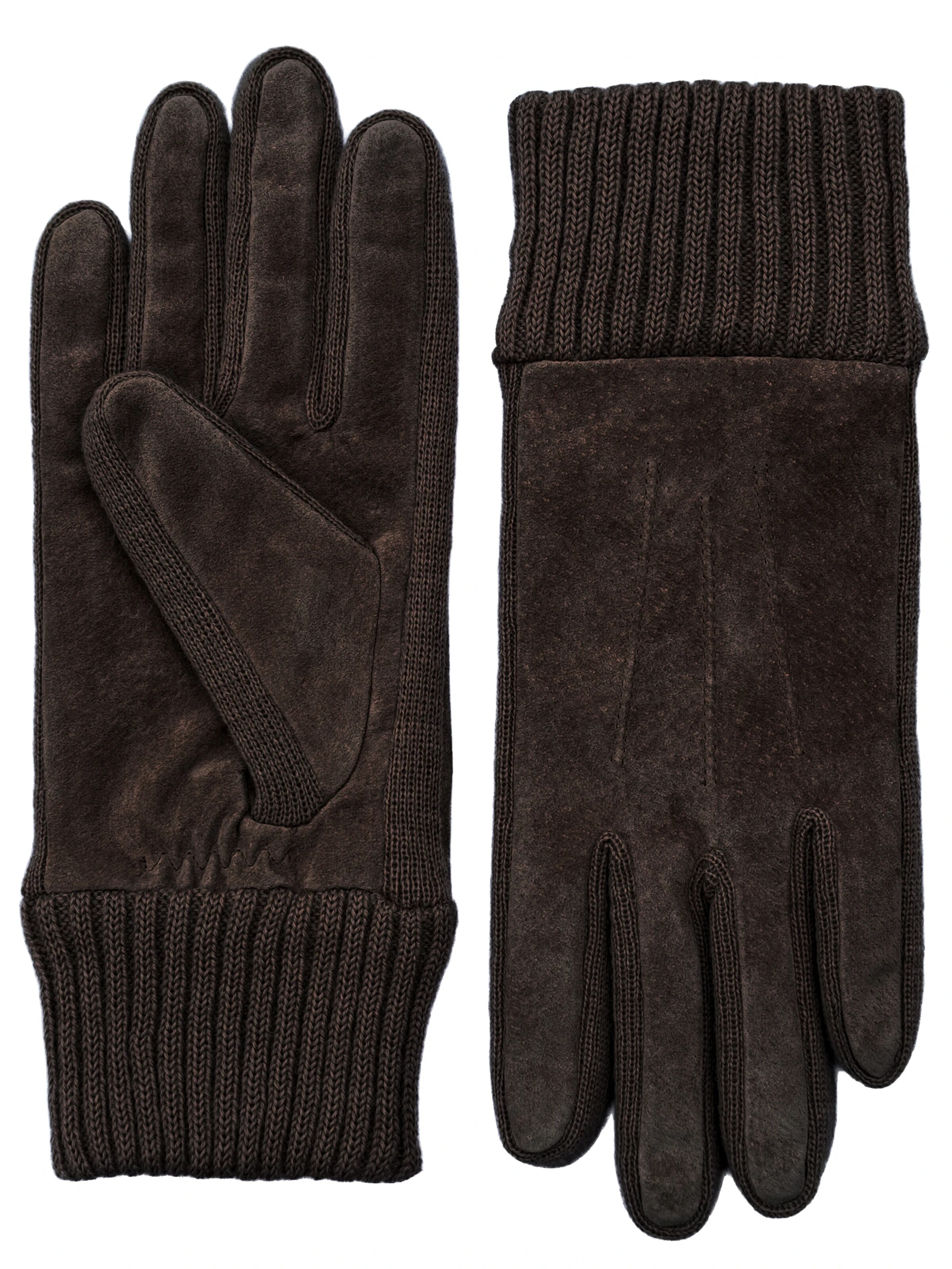 KESSLER Full Finger Gloves in Brown