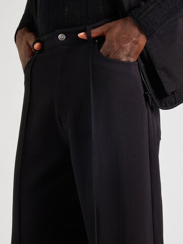 WEEKDAY Wide leg Pantalon in Zwart