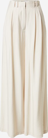 Guido Maria Kretschmer Women Wide leg Bandplooibroek 'Finja' in Beige: voorkant