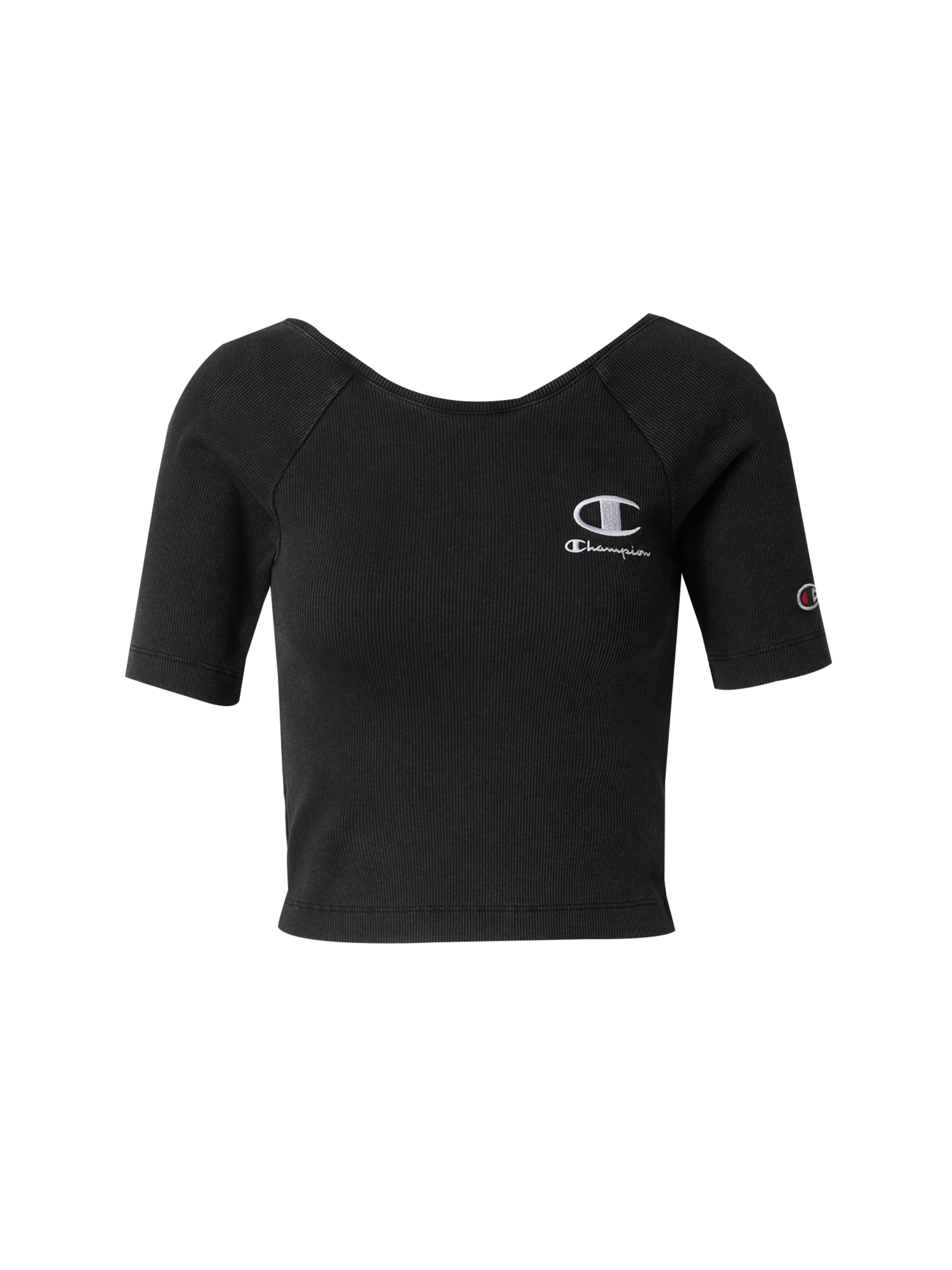 Tricou de la Champion Authentic Athletic Apparel pe negru: față