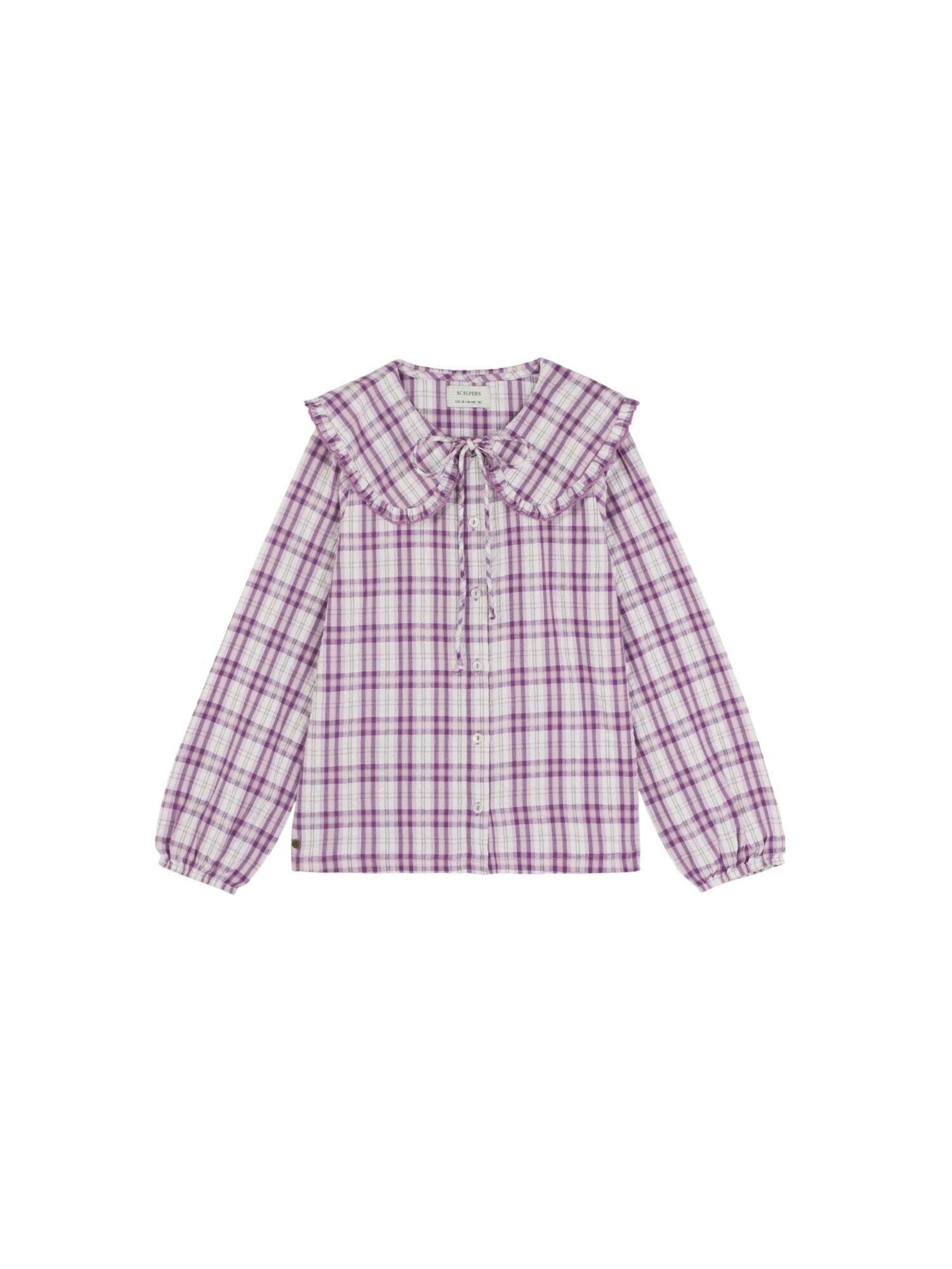 Scalpers Bluse in Lila: Vorderseite